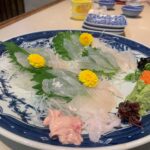 深日港の寿司よしさんで食べるアマガレイ